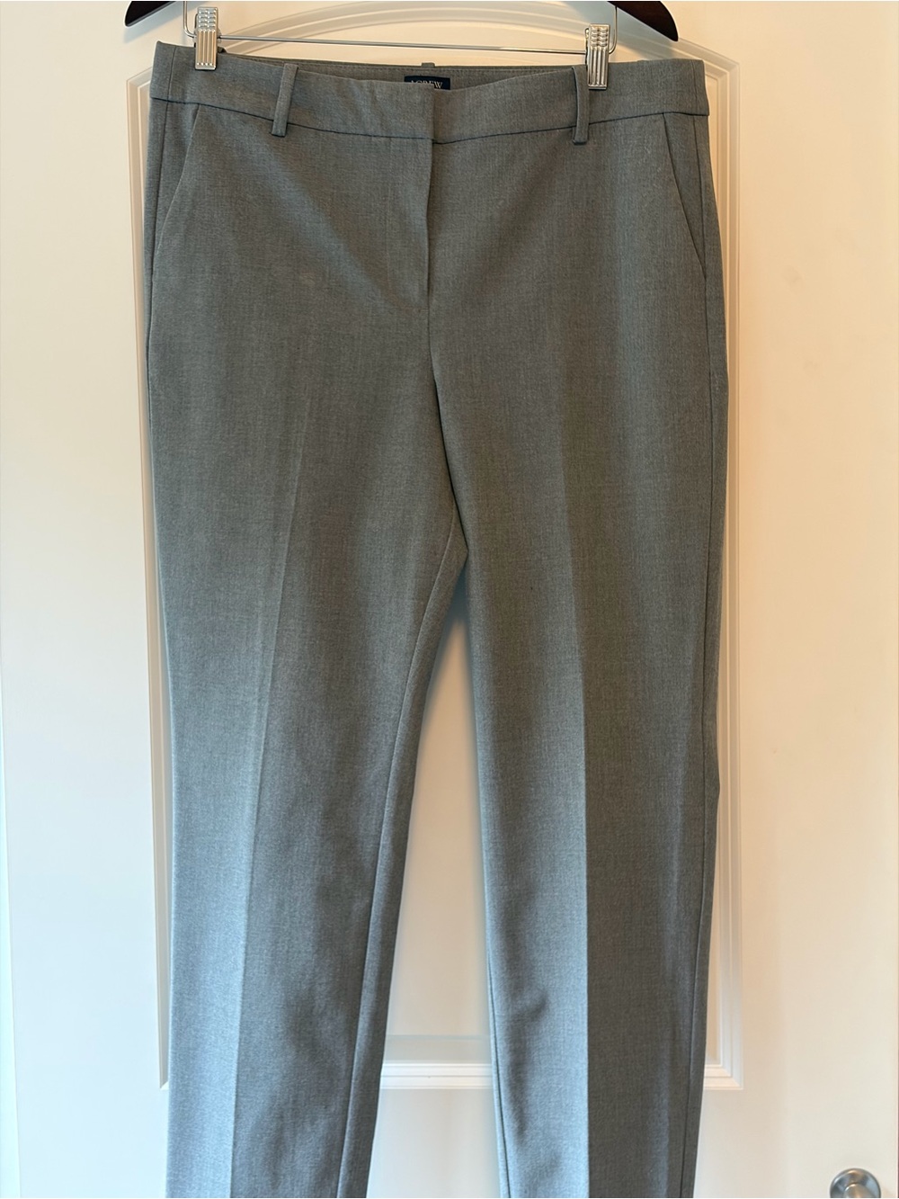 J. Crew Ruby Straight Leg Dress Pants in Light Gray